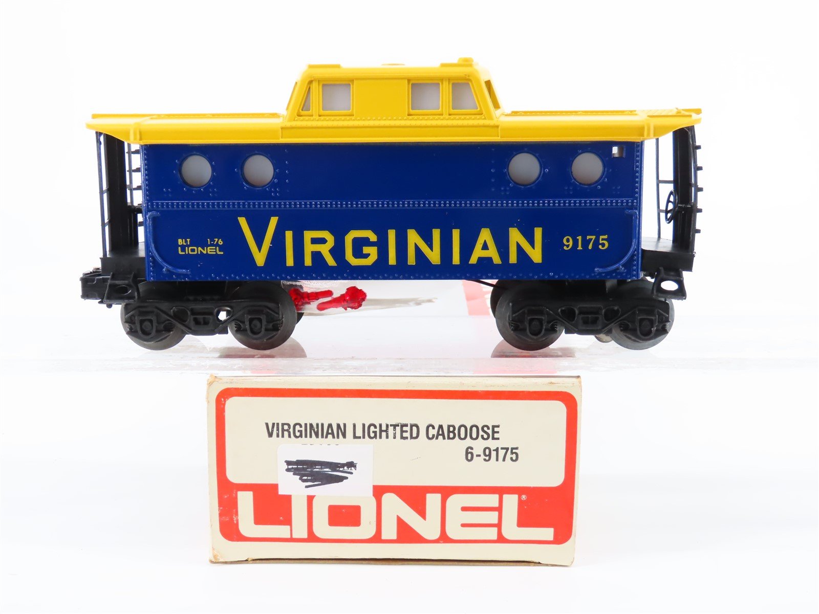 O Gauge 3-Rail Lionel 6-9175 VGN Virginian Railroad Caboose #9175 - Lighted