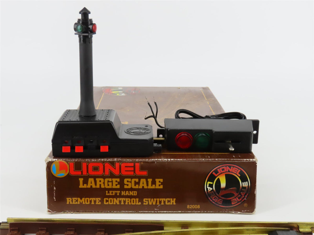 G Scale Lionel 82008 Large Scale Left Hand Remote Control Switch Track