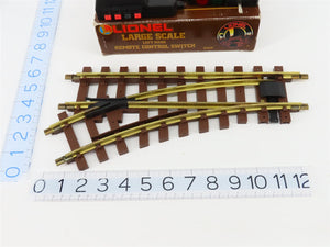 G Scale Lionel 82008 Large Scale Left Hand Remote Control Switch Track