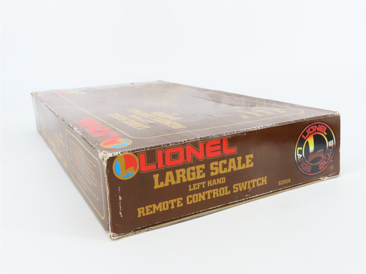 G Scale Lionel 82008 Large Scale Left Hand Remote Control Switch Track