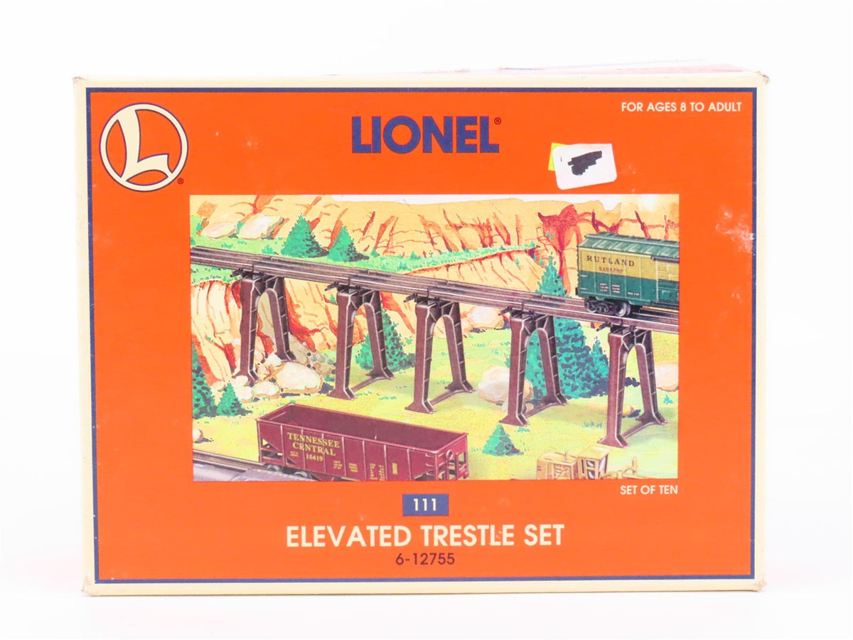 O Gauge Lionel 6-12755 #111 Elevated Trestle Set