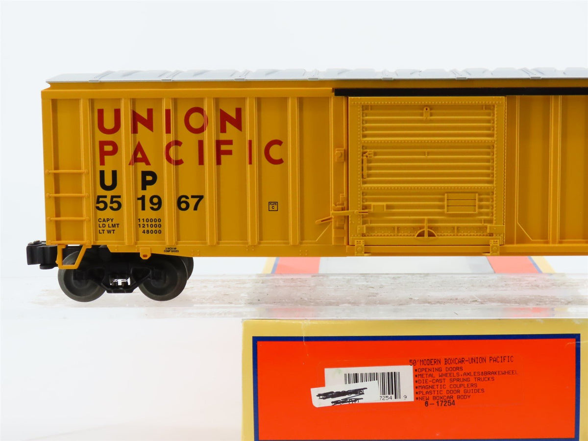 O Gauge 3-Rail Lionel 6-17254 UP Union Pacific 50&#39; Single Door Box Car #551967