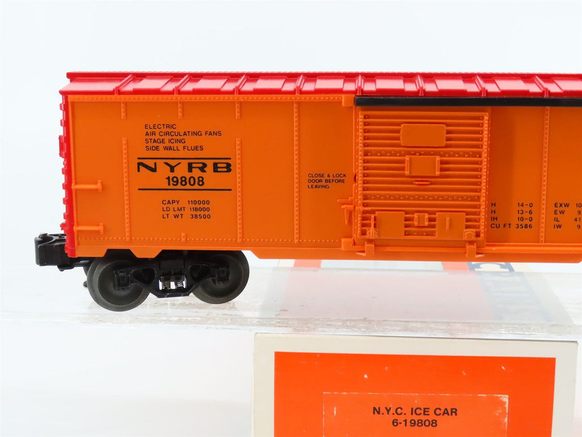 O Gauge 3-Rail Lionel 6-19808 NYRB NYC New York Central Reefer Ice Car #19808