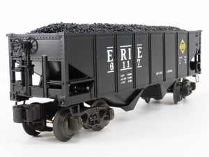 O Gauge 3-Rail Lionel 6-6117 ERIE Railroad 2-Bay Hopper #6117 w/ Load