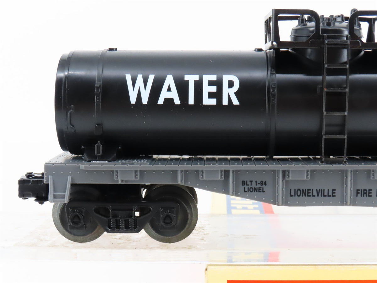 O Gauge 3-Rail Lionel 6-16390 Lionelville Fire Rescue Flat Car w/ Water Tank