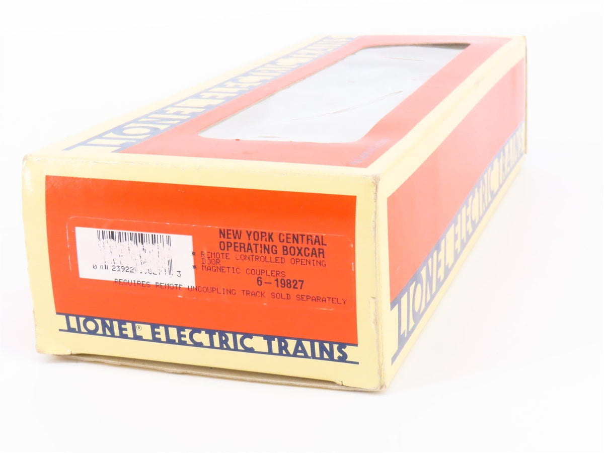 O Gauge 3-Rail Lionel 6-19827 NYC New York Central Pacemaker Operating Box Car