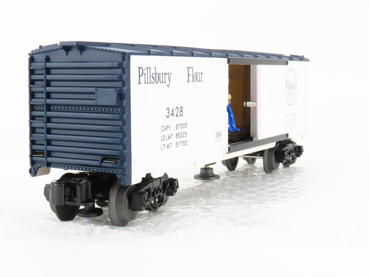 O Gauge 3-Rail Lionel 6-26806 Pillsbury Flour Operating Box Car #3428