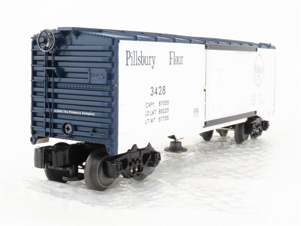 O Gauge 3-Rail Lionel 6-26806 Pillsbury Flour Operating Box Car #3428