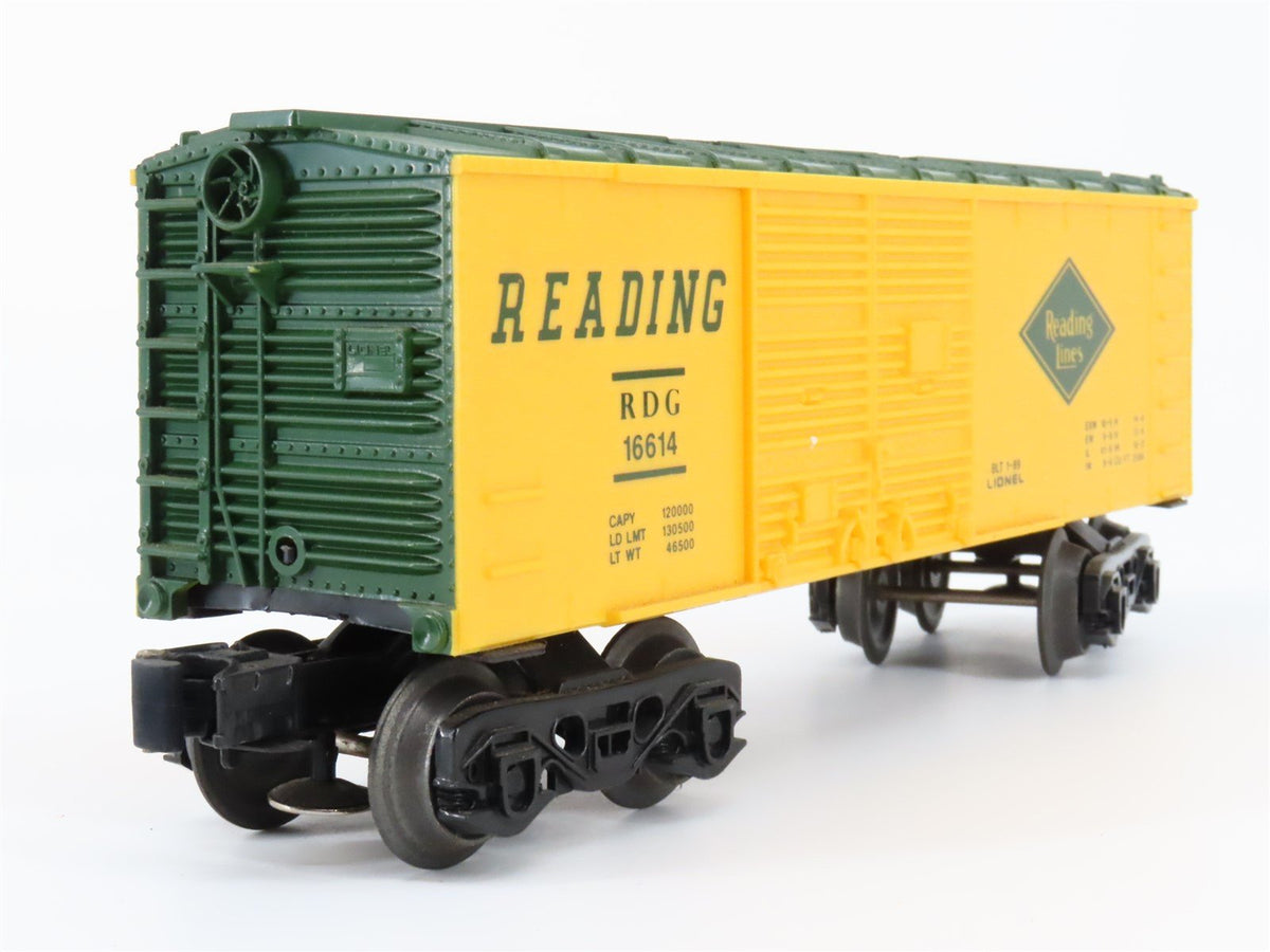 O27 Gauge 3-Rail Lionel 6-16614 RDG Reading Operating Cop &amp; Hobo Box Car