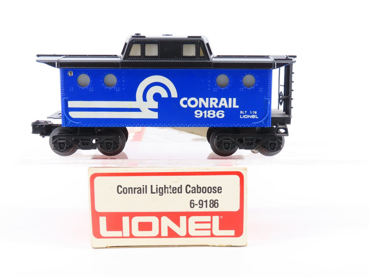 O Gauge 3-Rail Lionel #6-9186 CR Conrail Lighted Caboose #9186