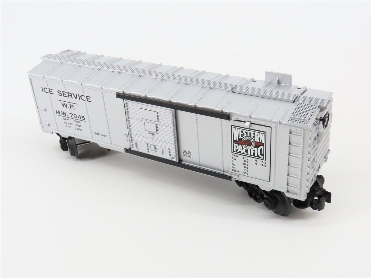 O Gauge 3-Rail Lionel #6-36735 WP &quot;Feather River Route&quot; Ice Car w/ Ice Blocks