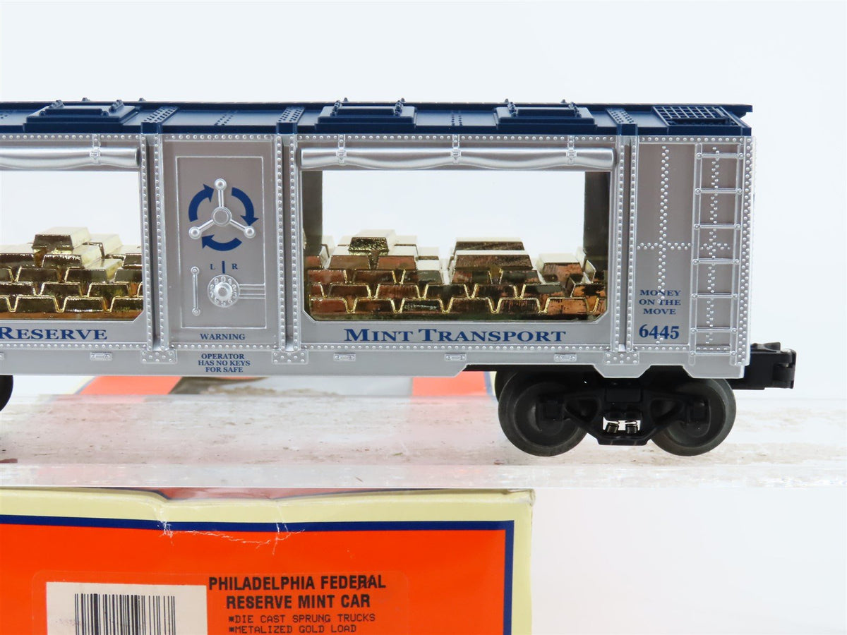 O Gauge 3-Rail Lionel 6-19676 Philadelphia Federal Reserve Mint Car w/ Gold Bars