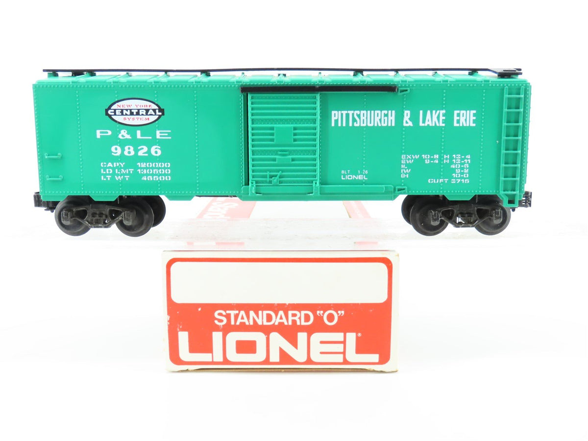 O Gauge 3-Rail Lionel #6-9826 NYC/P&amp;LE Pittsburgh &amp; Lake Erie Box Car #9826