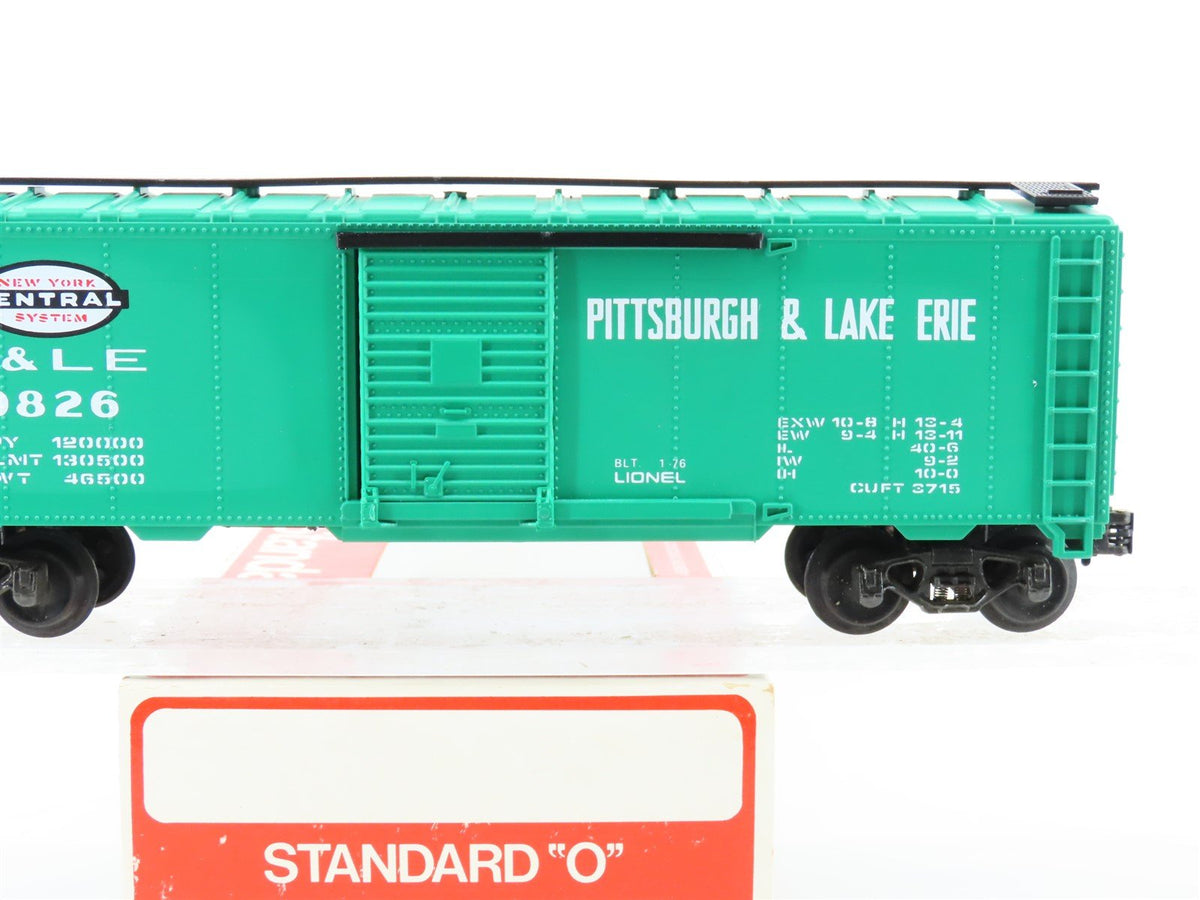 O Gauge 3-Rail Lionel #6-9826 NYC/P&amp;LE Pittsburgh &amp; Lake Erie Box Car #9826