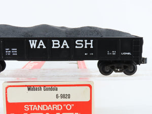 O Gauge 3-Rail Lionel #6-9820 WAB Wabash Gondola #9820 w/ Load