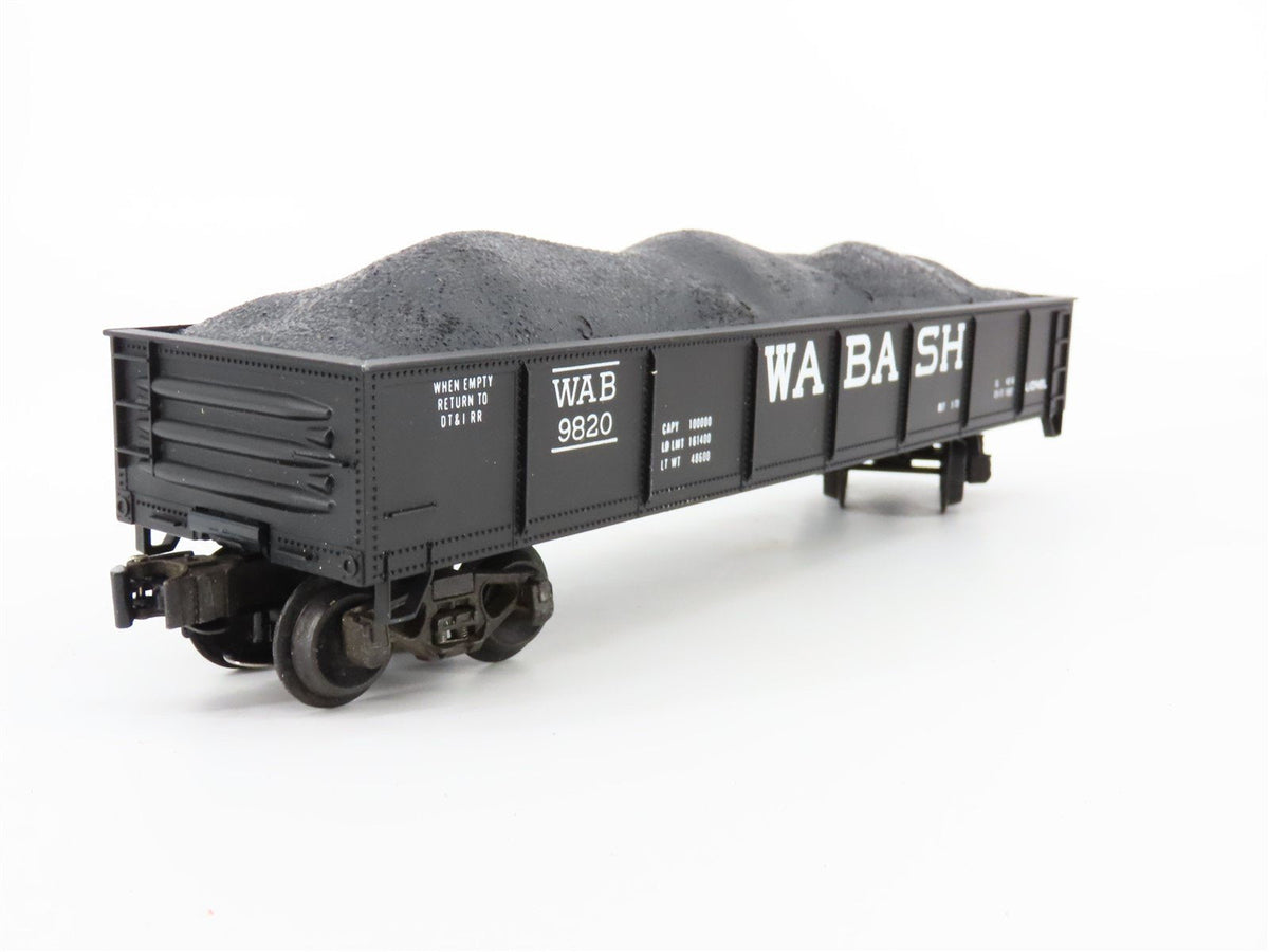 O Gauge 3-Rail Lionel #6-9820 WAB Wabash Gondola #9820 w/ Load