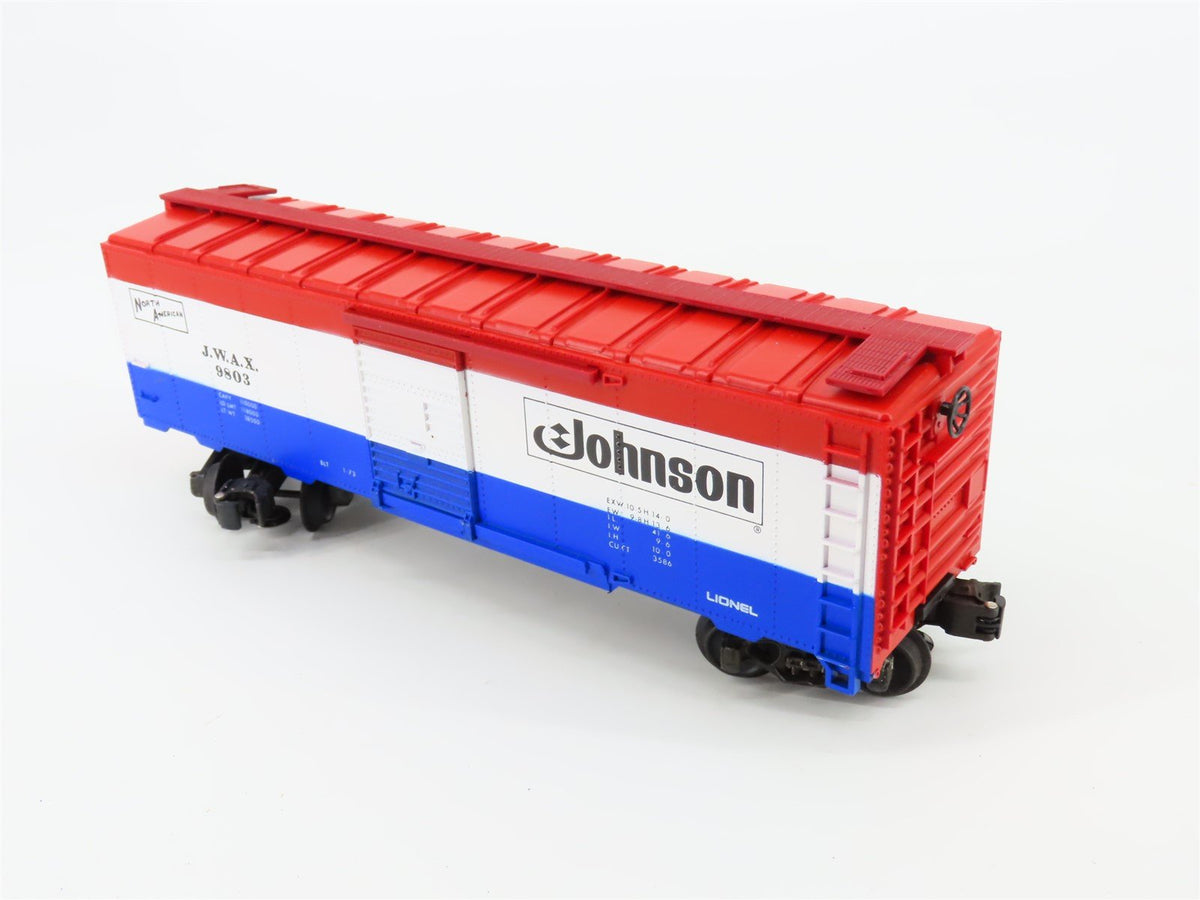 O Gauge 3-Rail Lionel #6-9803 JWAX Johnson Wax Box Car #9803