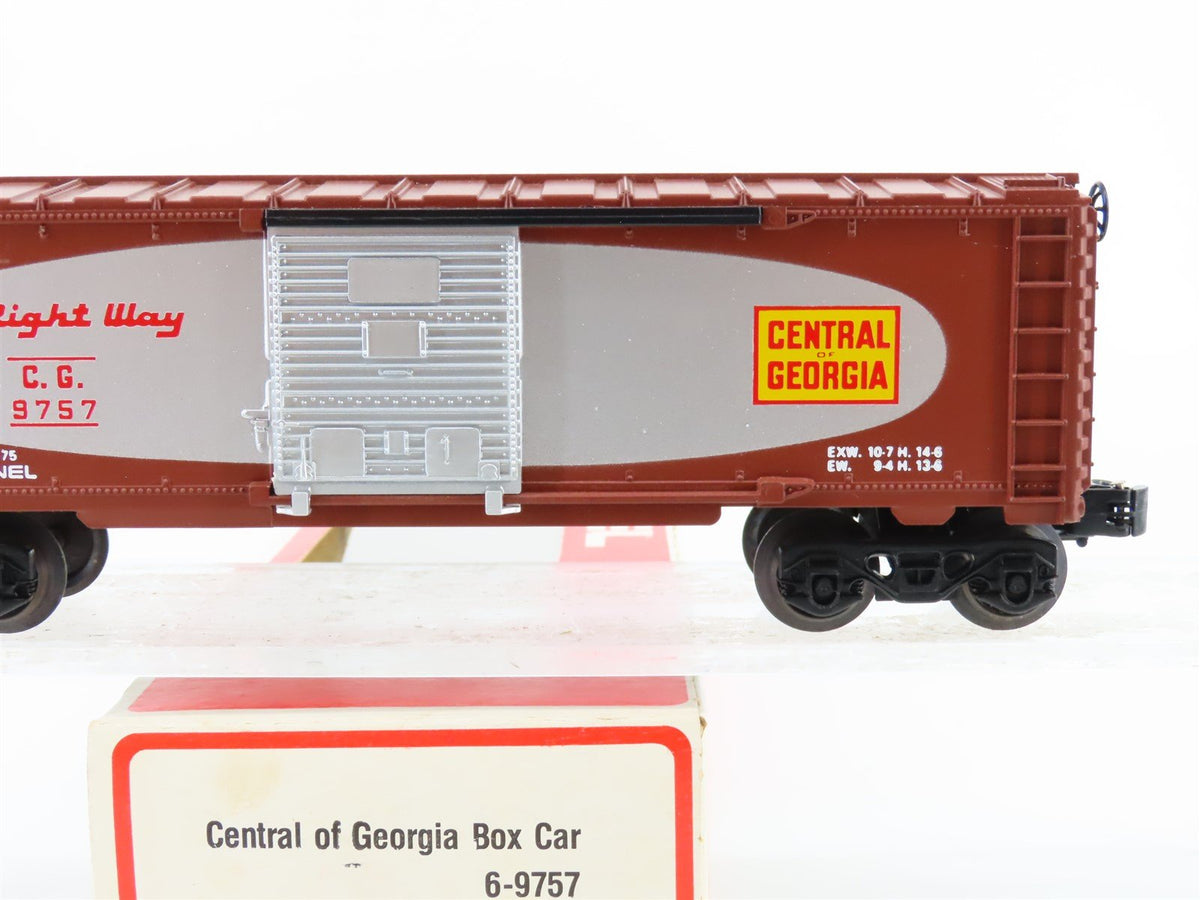 O Gauge 3-Rail Lionel 6-9757 CG Central of Georgia &quot;The Right Way&quot; Box Car #9757