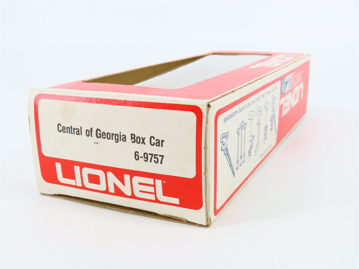 O Gauge 3-Rail Lionel 6-9757 CG Central of Georgia &quot;The Right Way&quot; Box Car #9757