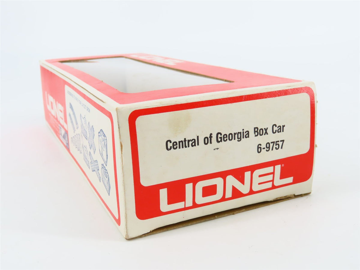 O Gauge 3-Rail Lionel 6-9757 CG Central of Georgia &quot;The Right Way&quot; Box Car #9757