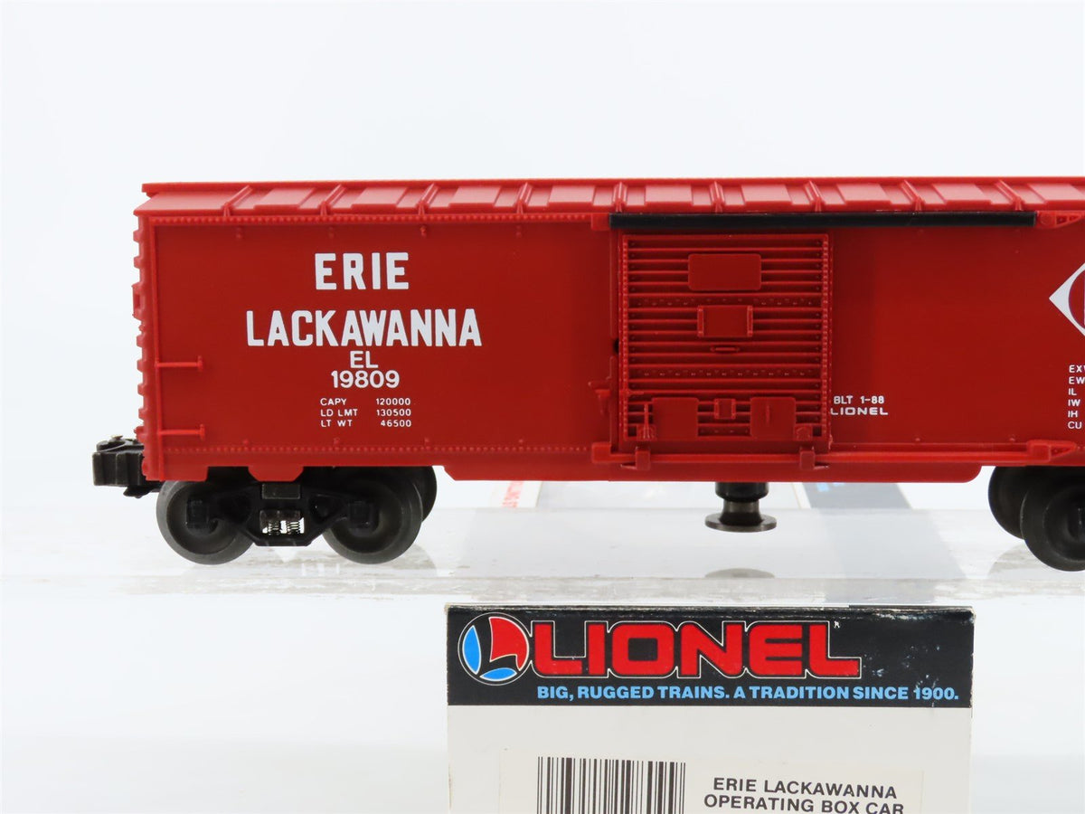 O Gauge 3-Rail Lionel 6-19809 EL Erie Lackawanna Operating Box Car #19809