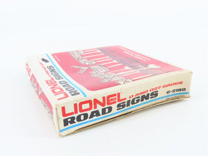 O 1/48 Scale Lionel 6-2180 Set of 14 Railroad Signs