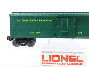 O/O27 Gauge 3-Rail Lionel #6-5709 REX Railway Express Agency Reefer #5709