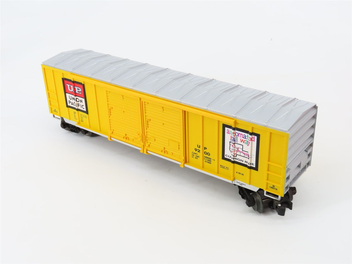 O Gauge 3-Rail Lionel 6-17227 UP Union Pacific &quot;Automated Railway&quot; Box Car #9200