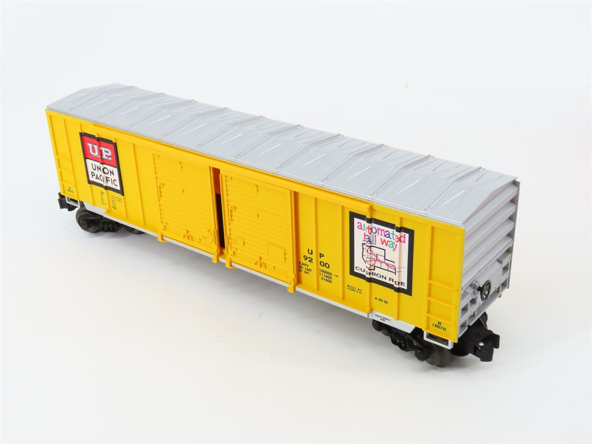 O Gauge 3-Rail Lionel 6-17227 UP Union Pacific &quot;Automated Railway&quot; Box Car #9200