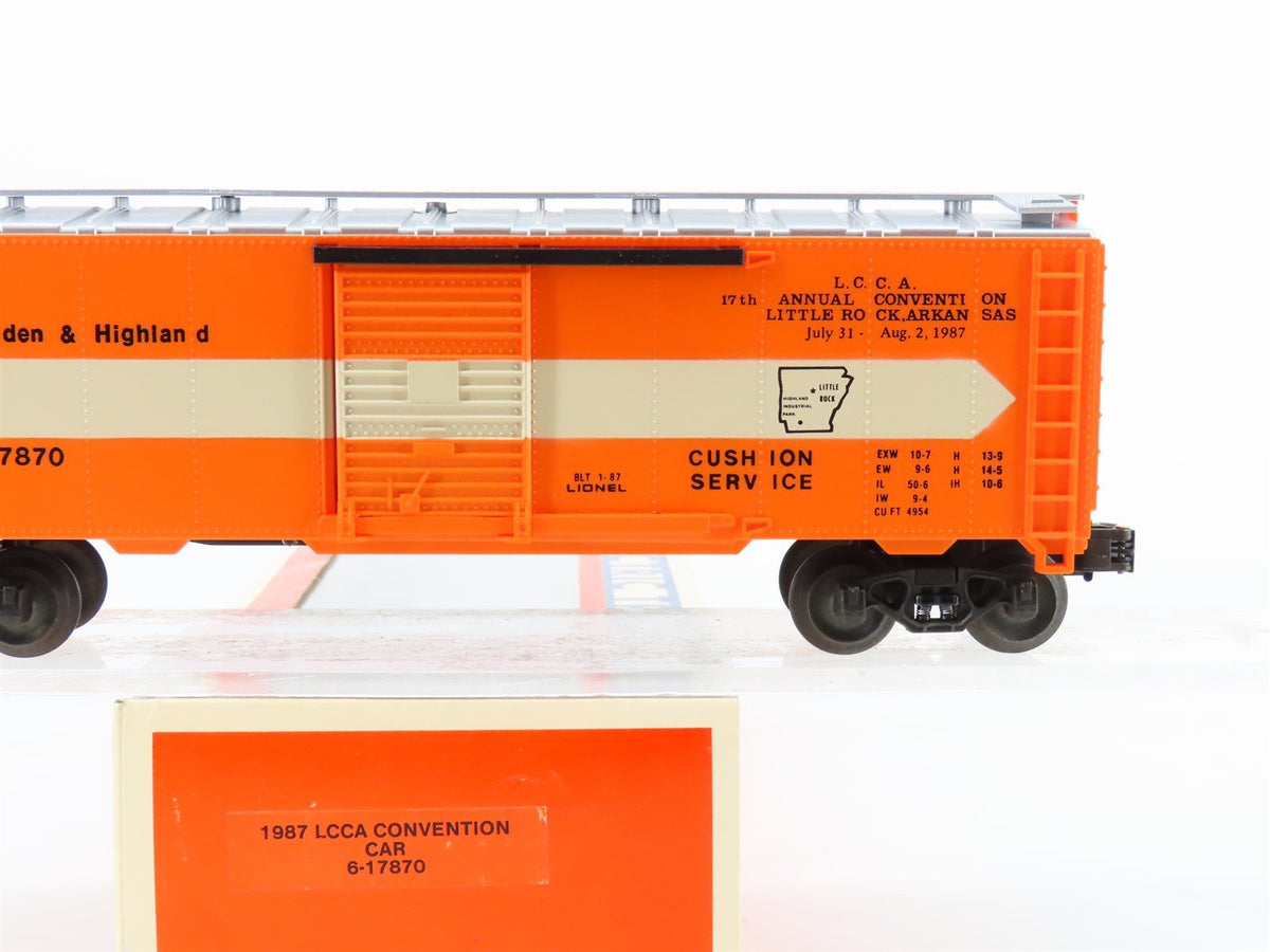 O Gauge 3-Rail Lionel #6-17870 EACH East Camden &amp; Highland LCCA Box Car