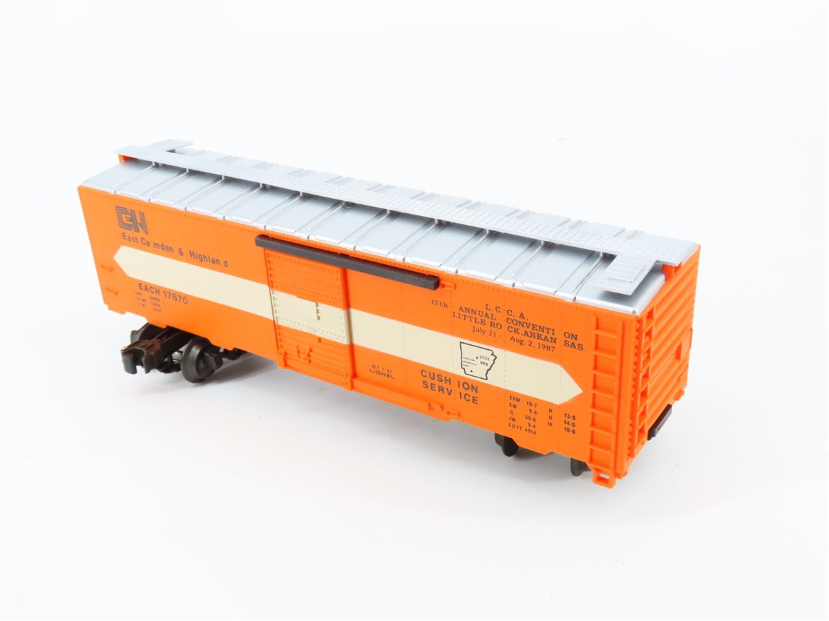 O Gauge 3-Rail Lionel #6-17870 EACH East Camden &amp; Highland LCCA Box Car