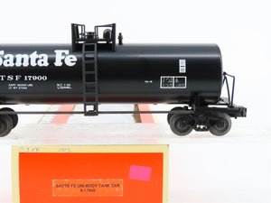 O Gauge 3-Rail Lionel 6-17900 ATSF Santa Fe Uni-Body Tank Car #17900