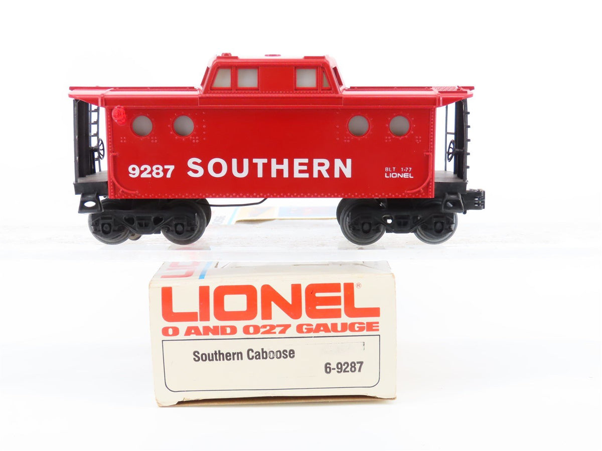 O/O27 Gauge 3-Rail Lionel #6-9287 SOU Southern Railway Caboose #9287