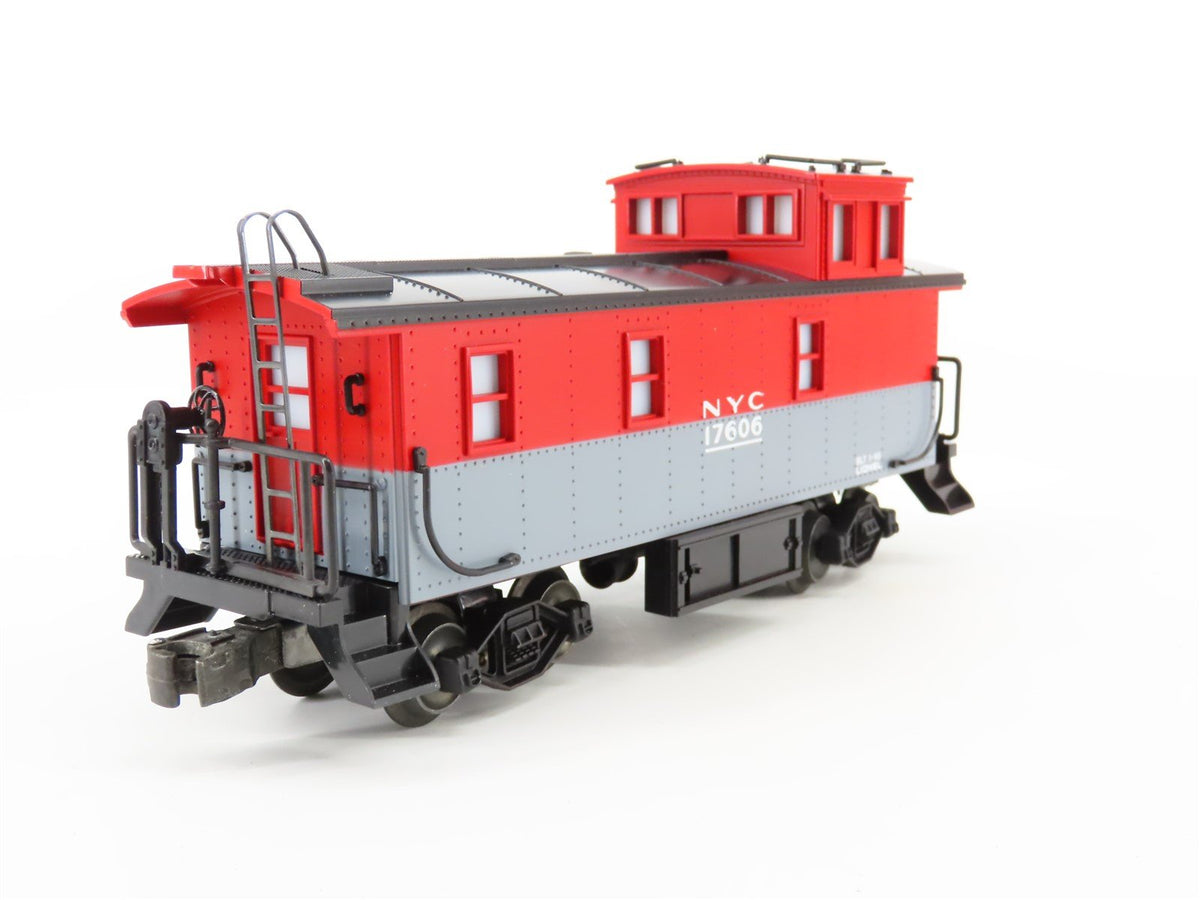 O Gauge 3-Rail Lionel #6-17606 NYC New York Central Caboose w/ Lights &amp; Smoke