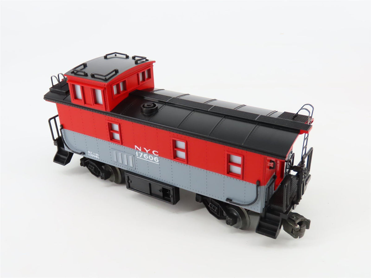 O Gauge 3-Rail Lionel #6-17606 NYC New York Central Caboose w/ Lights &amp; Smoke