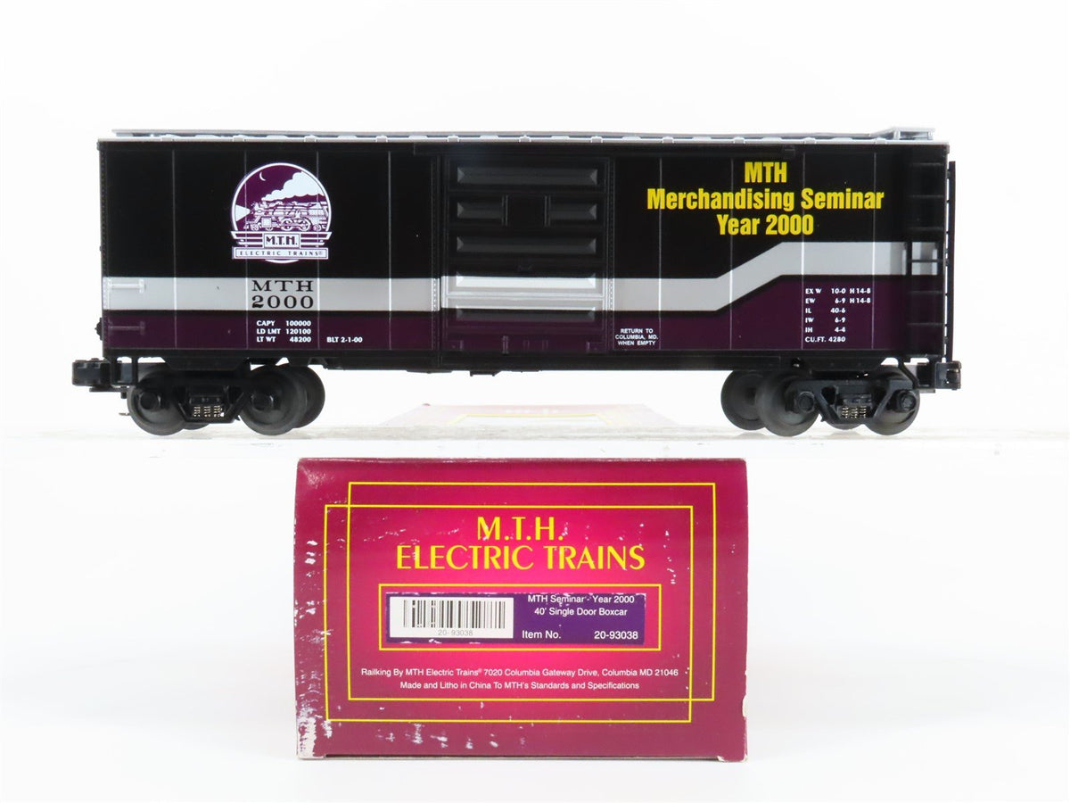 O Gauge 3-Rail MTH #20-93038 MTH Seminar 40&#39; Single Door Box Car #2000