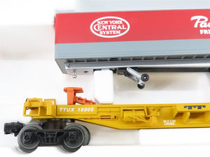 O Gauge 3-Rail Lionel #6-16334 CNW TTUX Flat Cars w/ NYC Pacemaker Trailers