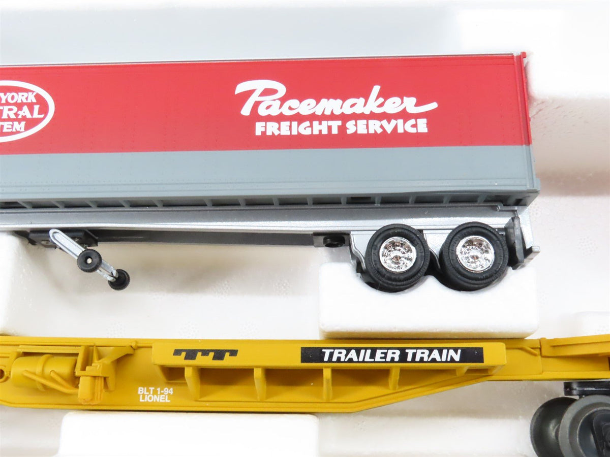 O Gauge 3-Rail Lionel #6-16334 CNW TTUX Flat Cars w/ NYC Pacemaker Trailers