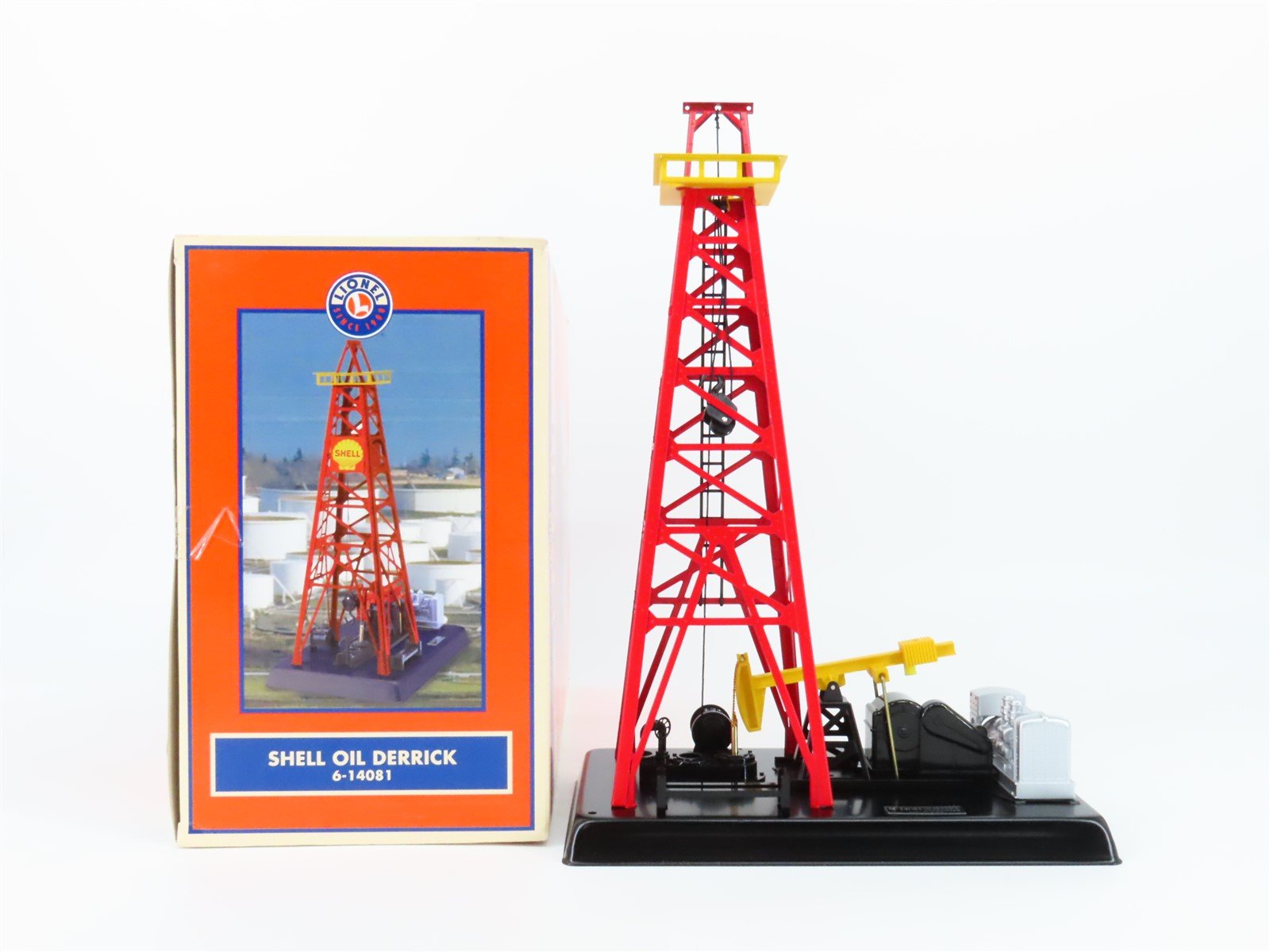 O 1/48 Scale Lionel 6-14081 Shell Oil Animated Oil Derrick & Pumper #14081