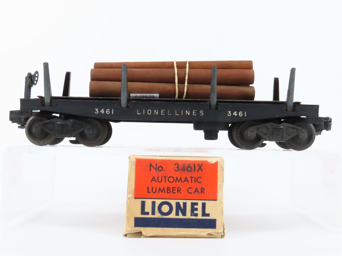 O Gauge 3-Rail Lionel 3461X Lionel Lines Automatic Lumber Car #3461