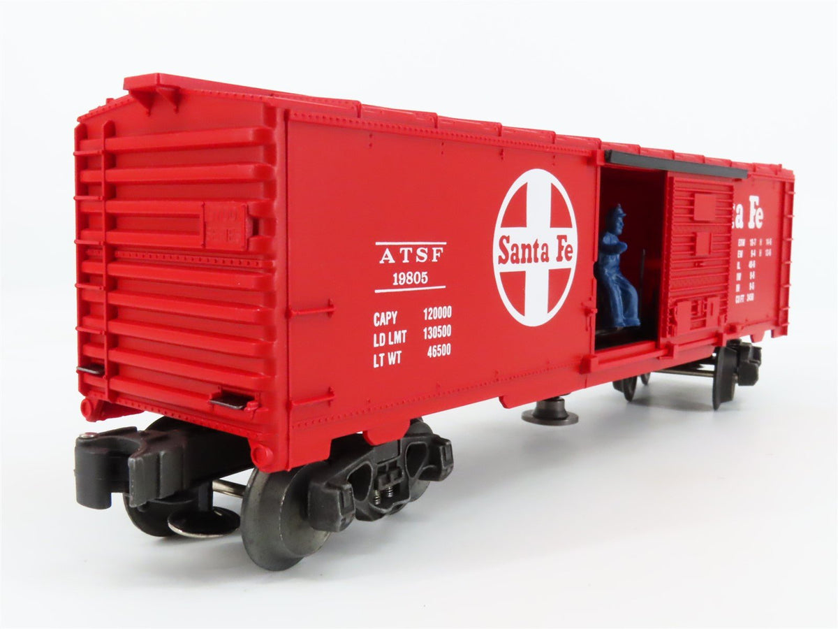 O Gauge 3-Rail Lionel 6-19805 ATSF Santa Fe Operating Single Door Box Car #19805