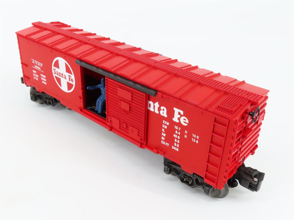 O Gauge 3-Rail Lionel 6-19805 ATSF Santa Fe Operating Single Door Box Car #19805