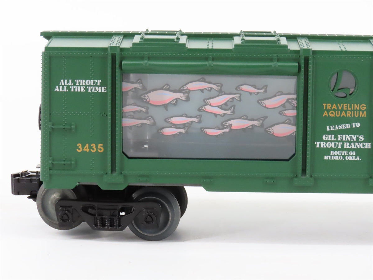 O Gauge 3-Rail Lionel 6-16742 Gil Finn&#39;s Trout Ranch Animated Aquarium Car #3435