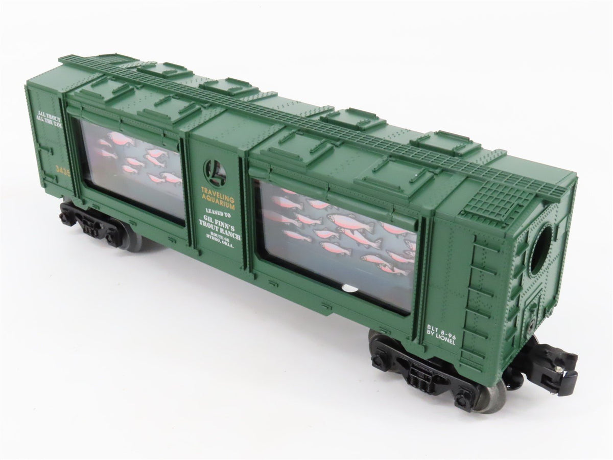 O Gauge 3-Rail Lionel 6-16742 Gil Finn&#39;s Trout Ranch Animated Aquarium Car #3435