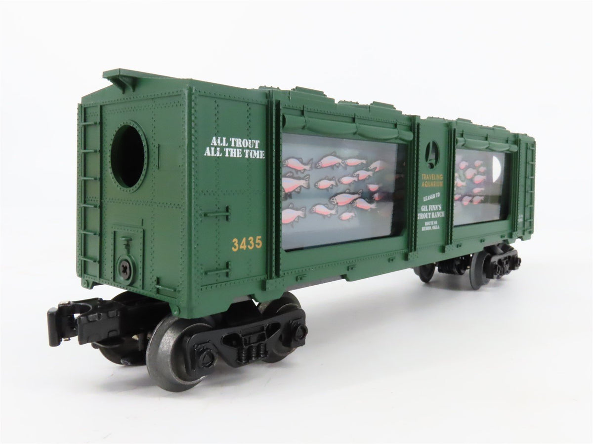 O Gauge 3-Rail Lionel 6-16742 Gil Finn&#39;s Trout Ranch Animated Aquarium Car #3435