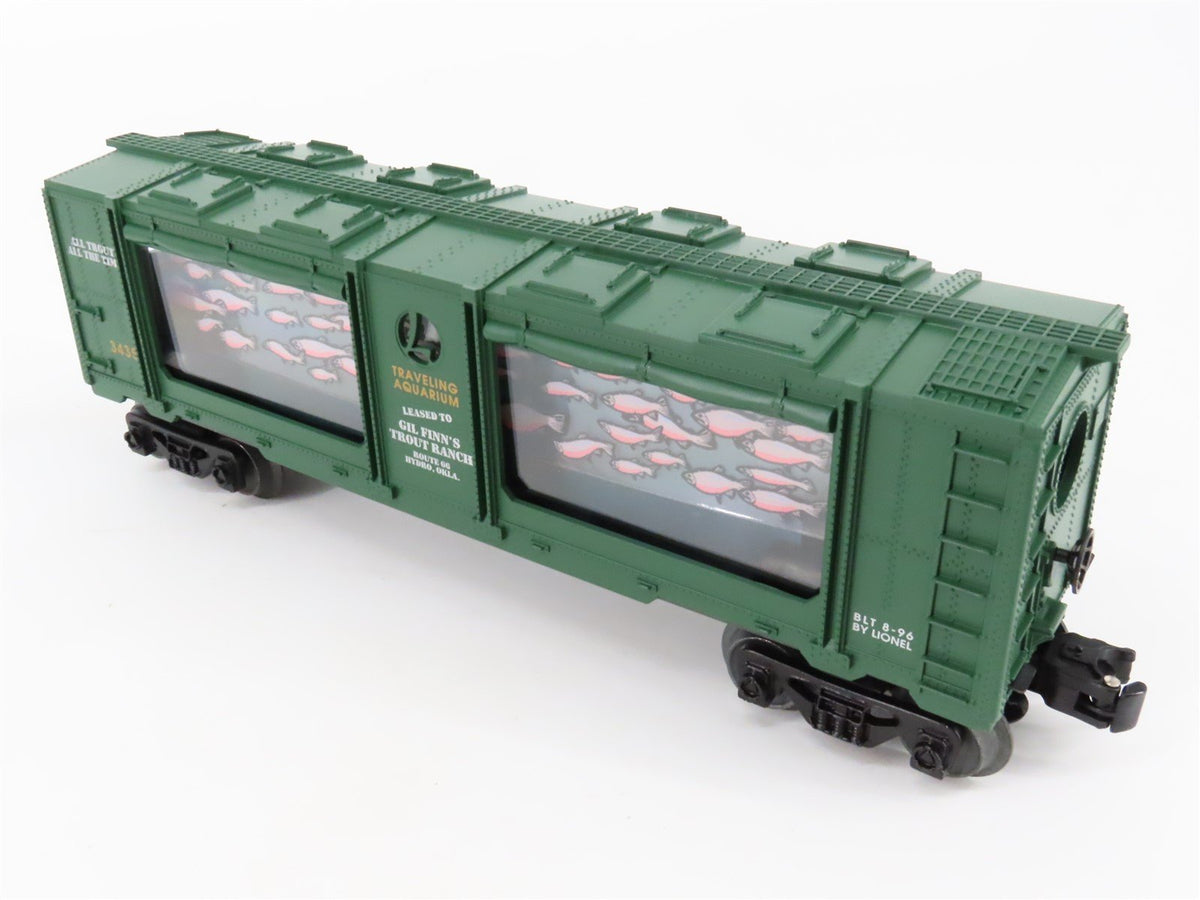 O Gauge 3-Rail Lionel 6-16742 Gil Finn&#39;s Trout Ranch Animated Aquarium Car #3435