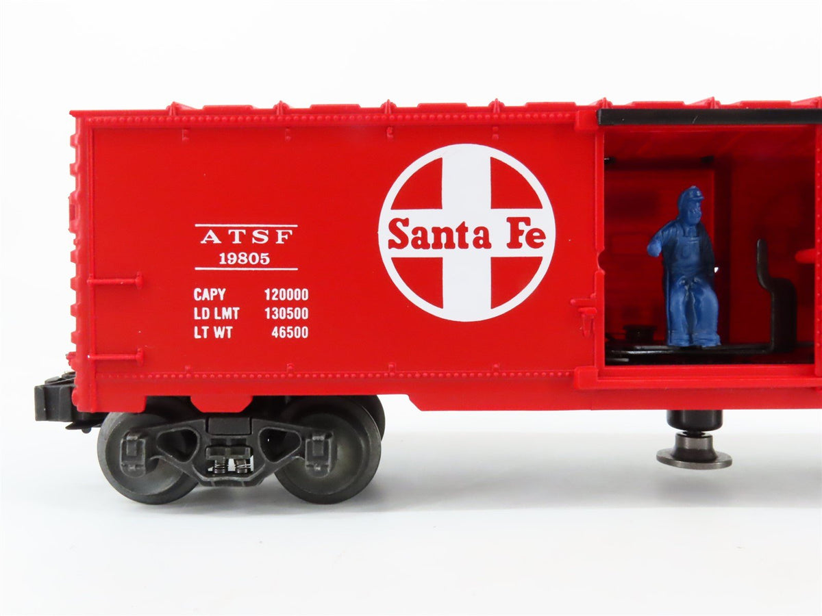 O Gauge 3-Rail Lionel 6-19805 ATSF Santa Fe Operating Single Door Box Car #19805