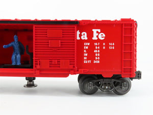 O Gauge 3-Rail Lionel 6-19805 ATSF Santa Fe Operating Single Door Box Car #19805