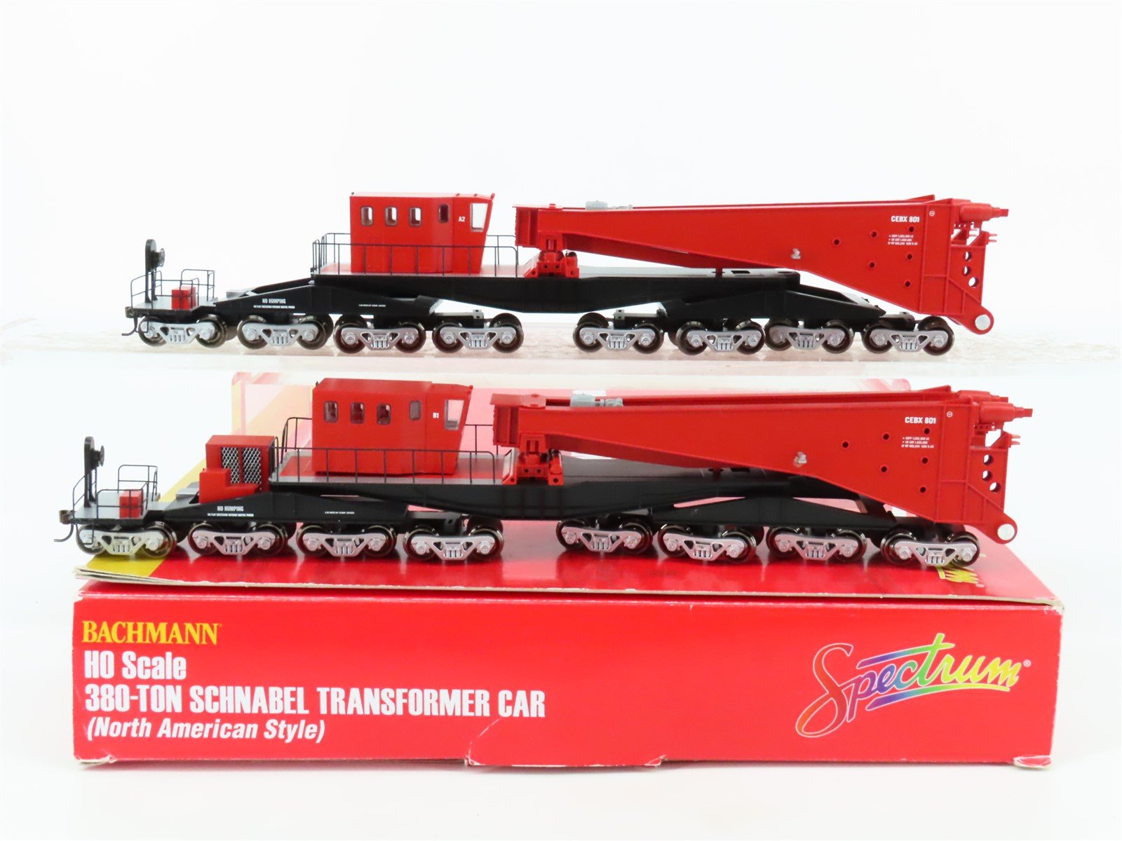 HO Scale Bachmann 80503 CEBX 380-Ton Schnabel Transformer Car #801