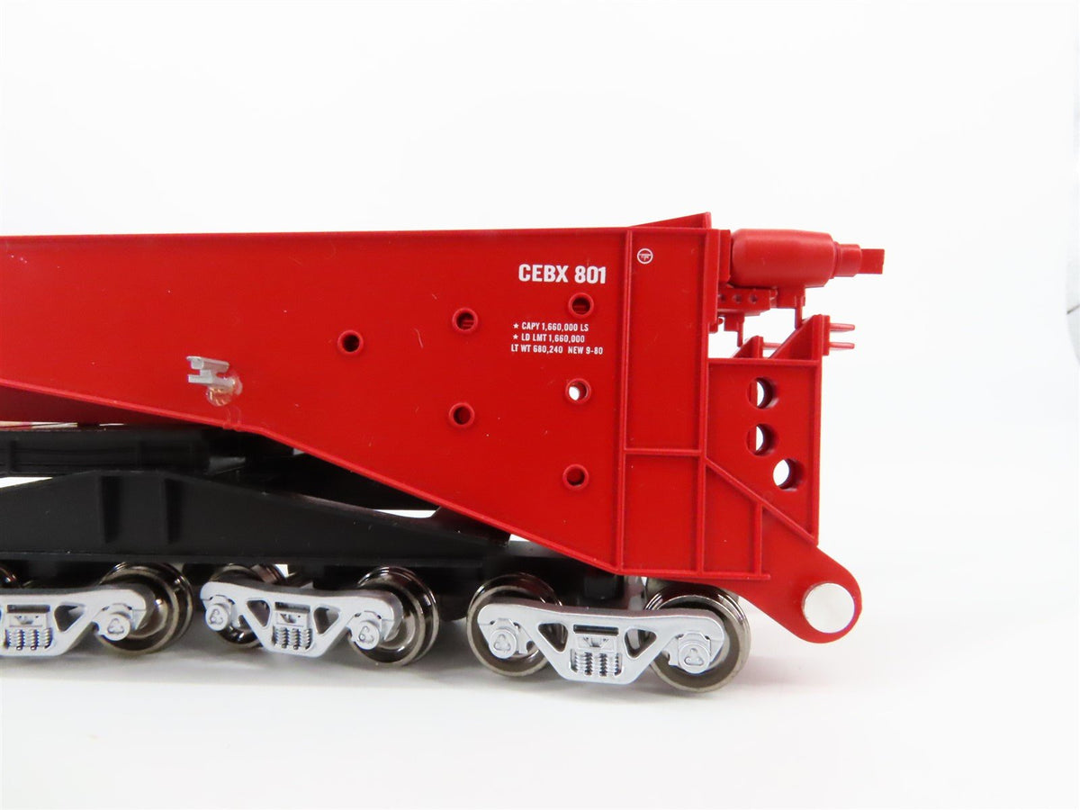 HO Scale Bachmann 80503 CEBX 380-Ton Schnabel Transformer Car #801